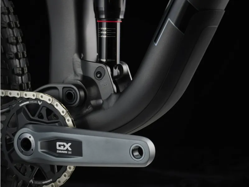 Trek Top Fuel 8 GX AXS Full Suspension Mountain Bike 2025 in Matte Dnister Black-9